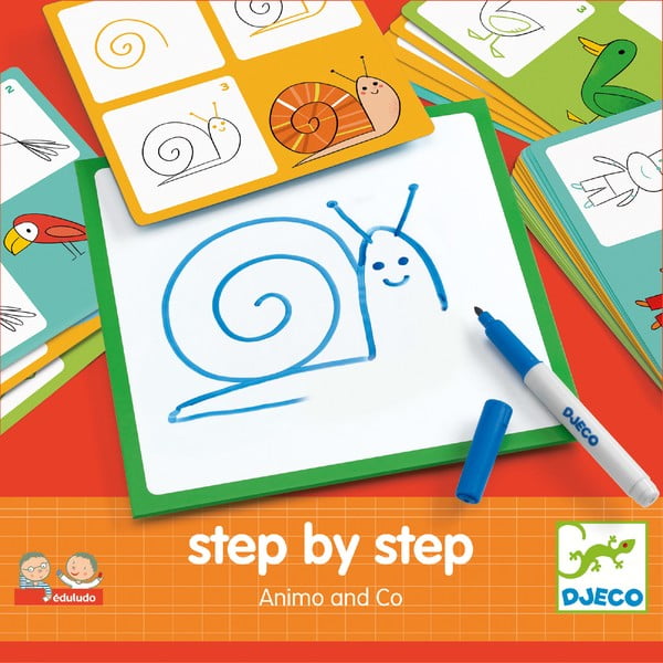 Set creativ Djeco Step By Step Animals-image-1