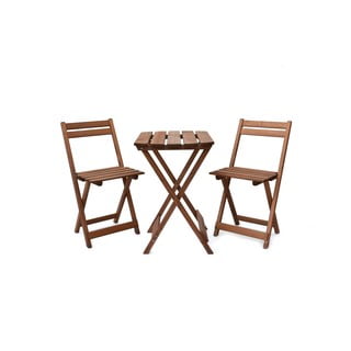 Set de dining pentru grădină din lemn de pin pentru 2 persoane Coffee Bistro - Rojaplast