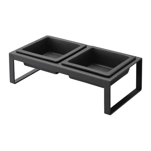 Set de bol și litieră pentru animale de companie Tower – YAMAZAKI-image-4