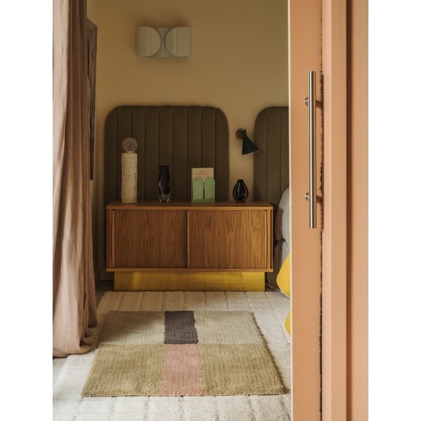 Covor țesut manual din lână 80x140 cm Chroma Dusty Pink – Lorena Canals-image-3