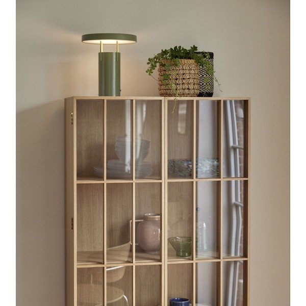 Veioză verde LED cu intensitate reglabilă cu abajur din metal (înălțime 28 cm) BringMe – Hübsch-image-1