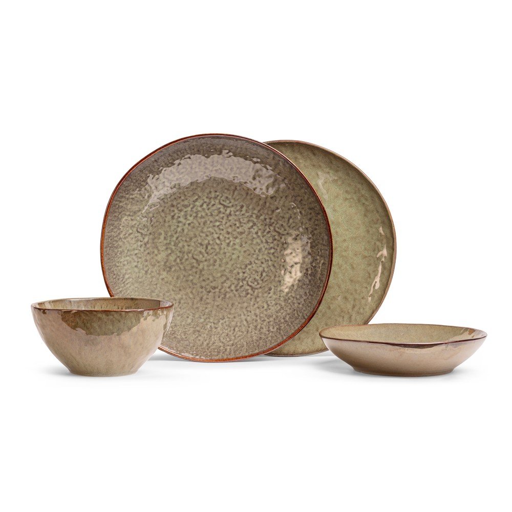 Serviciu de masă 16 buc. din gresie Nephrite – Bonami Selection