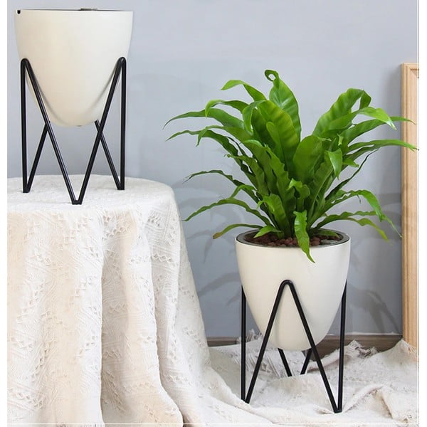 Ghiveci cu auto-udare Tomasucci Poppy, ø 19 cm, alb-image-1