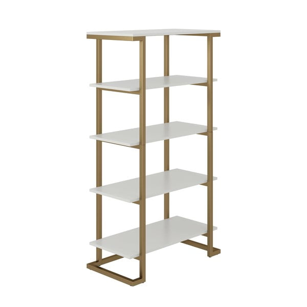 Bibliotecă CosmoLiving by Cosmopolitan Ella, 76 x 141 cm, auriu - alb-image-3