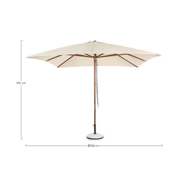 Umbrelă de soare bej ø 300 cm Syros – Bizzotto-image-2