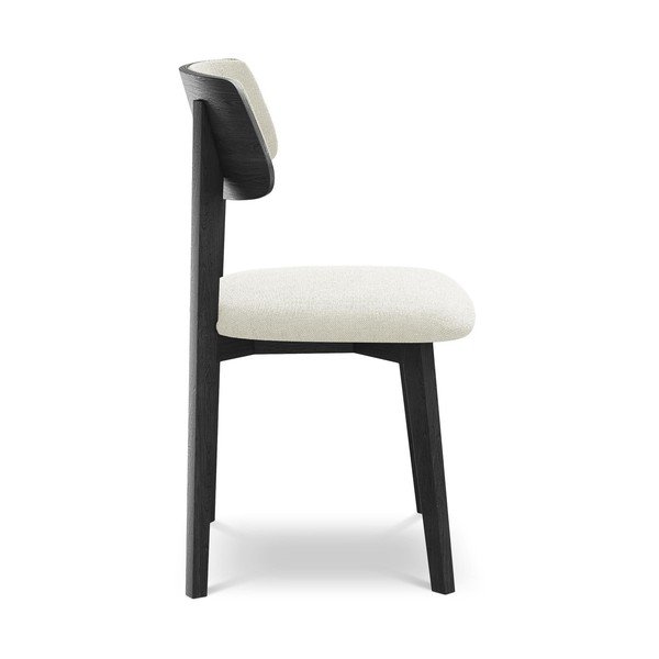 Scaun de dining crem din lemn masiv Niu – Makamii-image-2