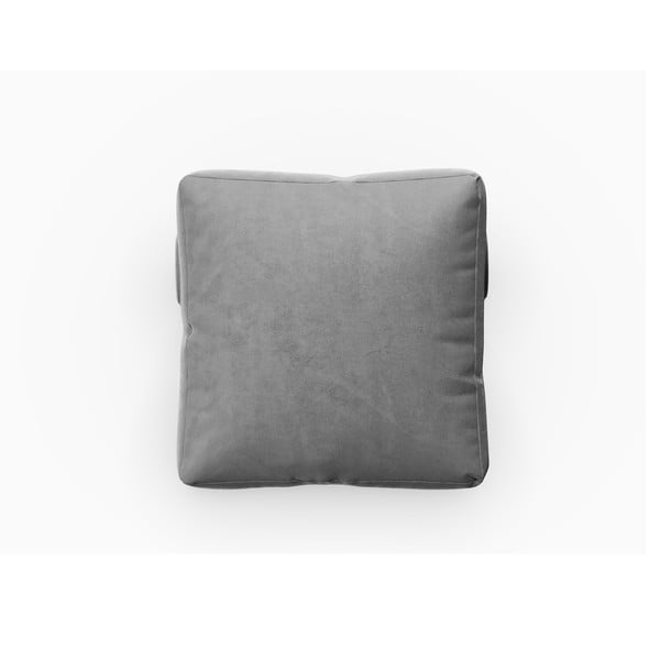 Pernă pentru canapea modulară gri cu tapițerie din catifea Rome Velvet - Cosmopolitan Design-image-1