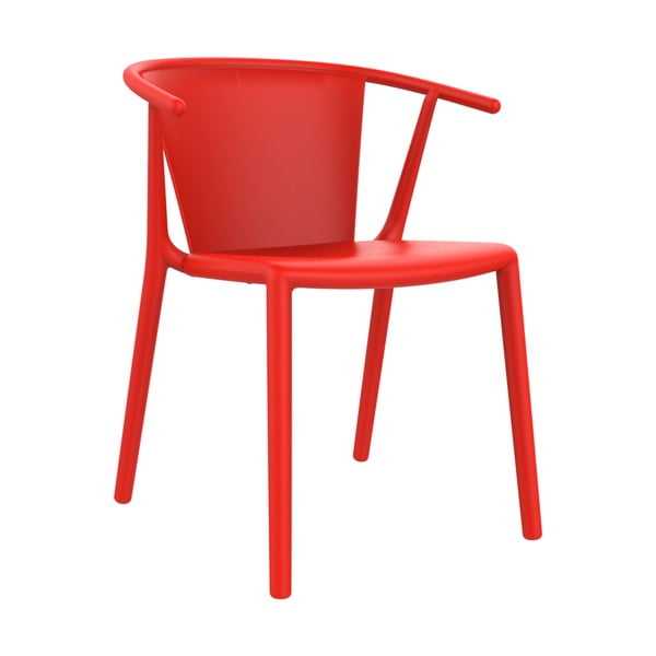 Set 2 scaune de grădină Resol Steely, roșu