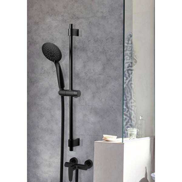 Set de duș negru din oțel inoxidabil 66 cm Young – Wenko-image-1