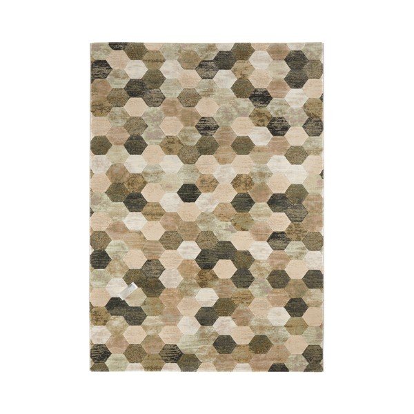 Covor Elle Decoration Arty Manosque, 120 x 170 cm, verde - bej