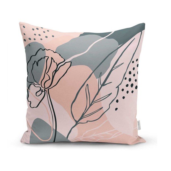 Set 4 fețe de pernă decorative Minimalist Cushion Covers Draw Art, 45 x 45 cm-image-2