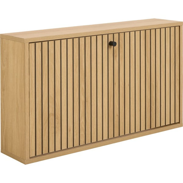 Pantofar în culoare naturală cu deschidere înclinată cu aspect de lemn de stejar 72x43x17 cm Albany  – Actona