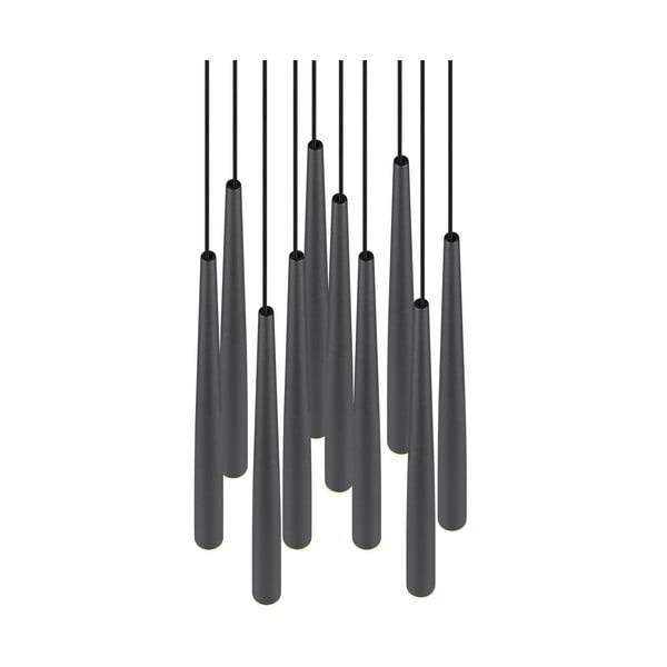 Lustră neagră LED ø 30 cm Cala – Trio Select-image-3