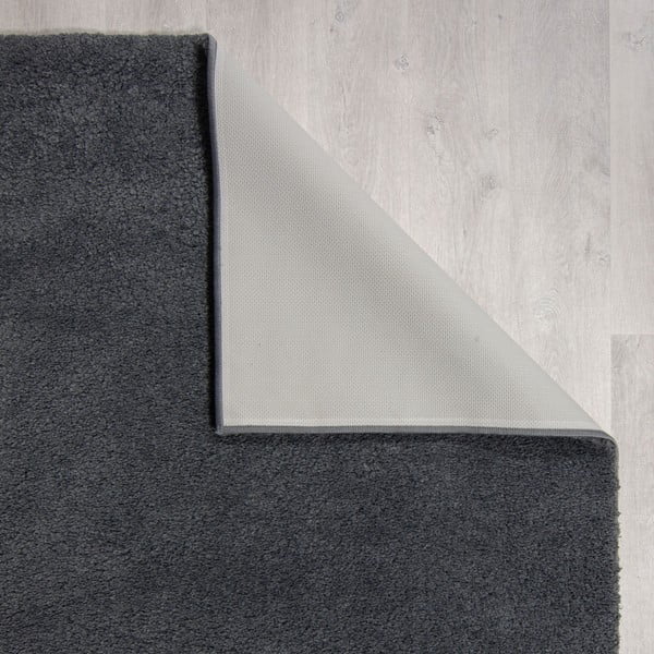 Covor gri închis lavabil din fibre reciclate 80x150 cm Fluffy – Flair Rugs-image-2
