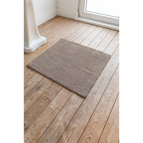 Covoraș din bumbac pentru baie Tiseco Home Studio Luca, 60 x 60 cm, maro-image-1