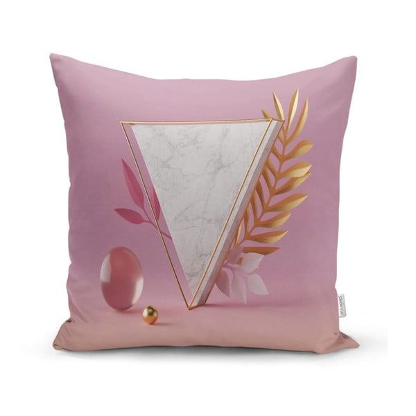 Față de pernă Minimalist Cushion Covers Marble Triangle, 45 x 45 cm