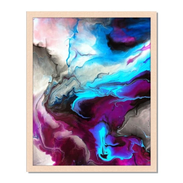 Tablou înrămat Liv Corday Asian Liquid Fusion, 40 x 50 cm