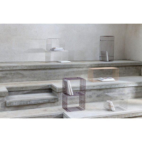 Raft bej etajat din metal 38 cm Wire – Mette Ditmer Denmark-image-2