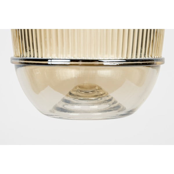 Lustră aurie cu abajur din sticlă ø 12 cm Robin - White Label-image-4