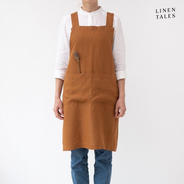 Șorț din in Crossback – Linen Tales