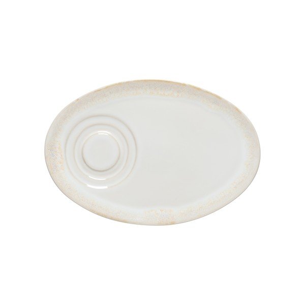 Farfurioară albă din gresie ceramică Grespresso – Costa Nova