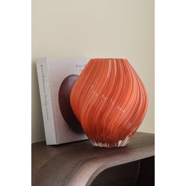 Vază cărămizie lucrată manual (înălțime 23 cm) Selma – Ellos Home-image-1