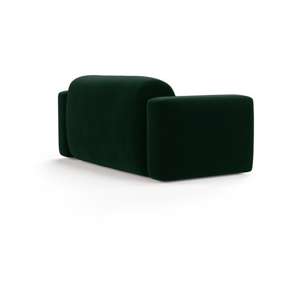 Canapea verde-închis cu tapițerie din catifea 180 cm Strino – Cosmopolitan Design-image-2