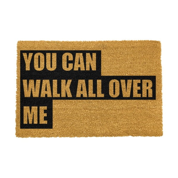 Covoraș intrare din fibre de cocos Artsy Doormats Walk All Over Me, 40 x 60 cm