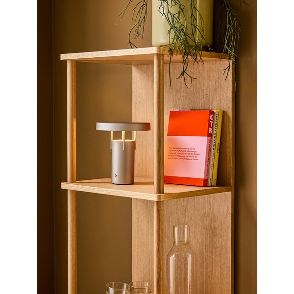 Etajeră în culoare naturală cu aspect de lemn de stejar 45x180x37 cm Noblesse – Hübsch-image-3