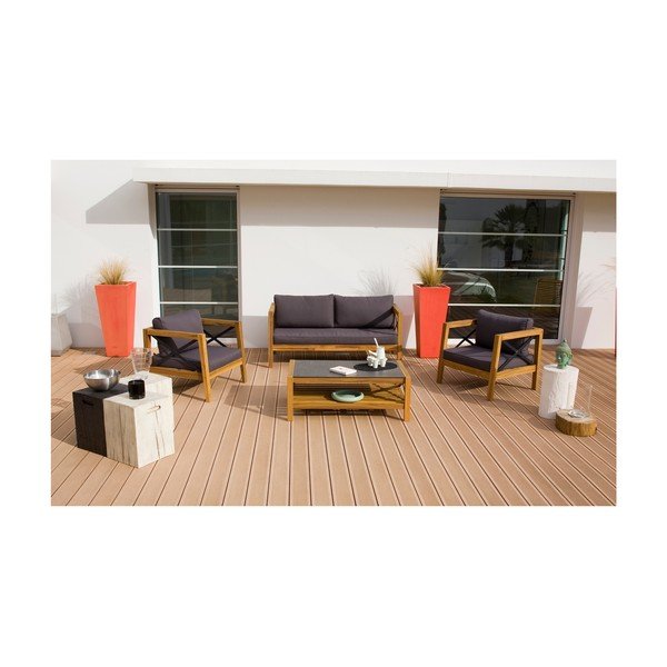Set mobilier de grădină din lemn exotic Ezeis Balthazar-image-2