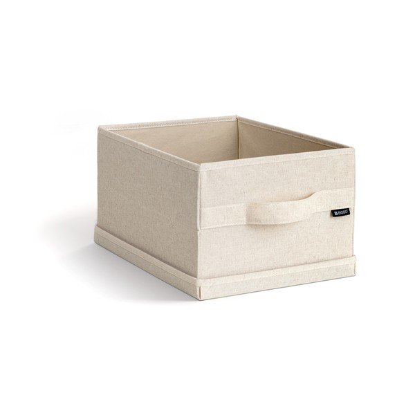 Cutie de depozitare bej din material textil cu capac 27x36x19 cm Soft Storage Small – Bigso-image-1