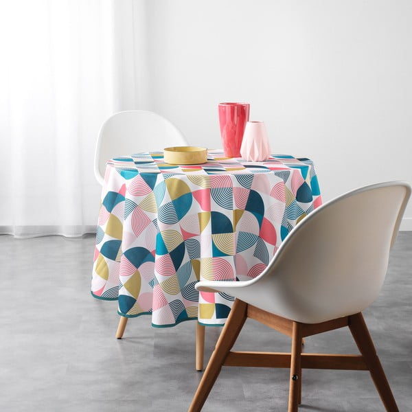 Față de masă ø 180 cm Rythmo – douceur d'intérieur-image-1