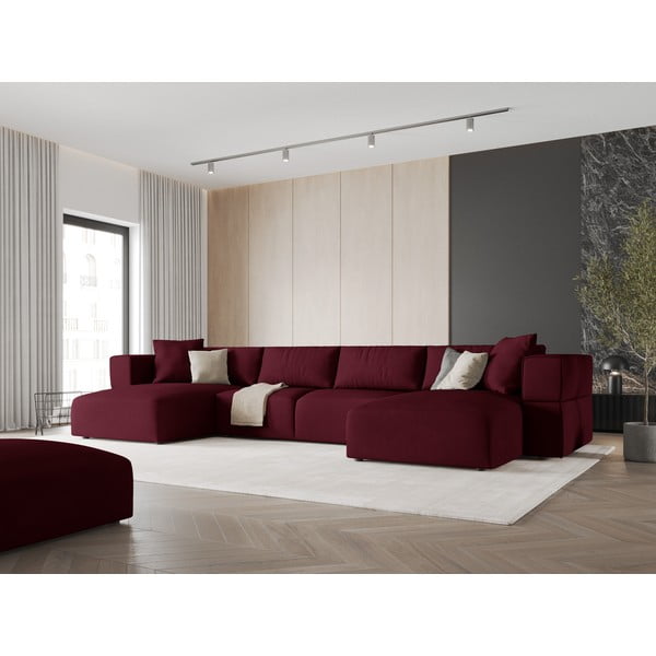 Colțar burgundy (în formă de "U") Esther – Milo Casa-image-1