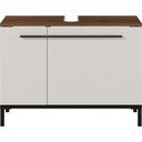 Dulap gri-bej sub chiuveta cu aspect de nuc 80x59 cm Yonkers - Germania