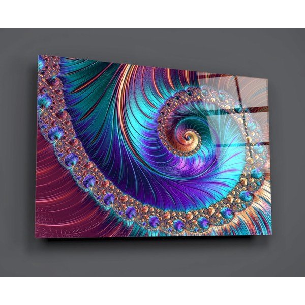 Tablou din sticlă Insigne Peacock-image-3