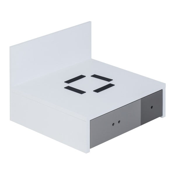 Modul canapea Vox Custom, alb-gri-culoarea lemnului-image-4