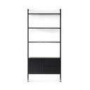 Bibliotecă neagră cu aspect de stejar 94x210 cm Edge by Hammel - Hammel Furniture