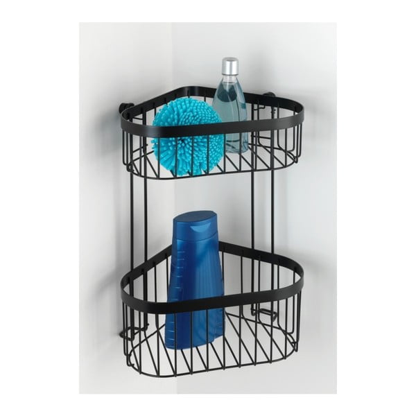 Coș dublu pentru colț Wenko Classic Plus, negru-image-4