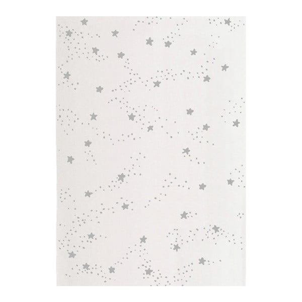 Covor cu detalii gri Art For Kids Constellation, 120 x 170 cm, crem