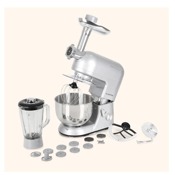 Robot de bucătărie multifuncțional Klarstein Lucia Argentea, gri-image-1