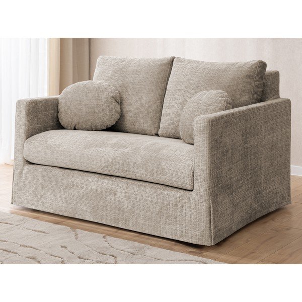 Canapea bej 140 cm Paphos – Ropez-image-2