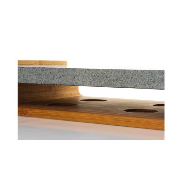 Platou servire cu blat de granit pentru menținerea caldă a preparatelor Bambum, 30 x 20 cm-image-1