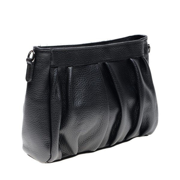Geantă din piele Luisa Vannini, negru-image-1