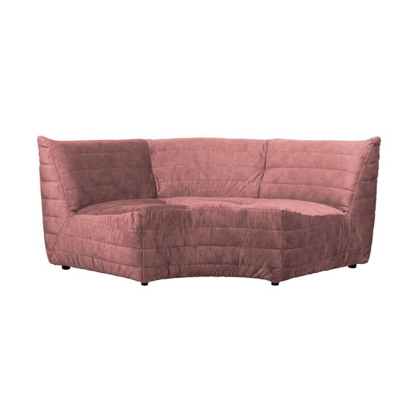 Colțar roz deschis cu tapițerie din catifea (colț variabil) Bag – WOOOD