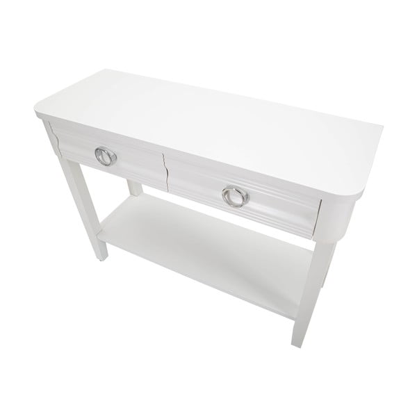 Masă consolă albă din lemn masiv de brad 40x110 cm Shine – Mauro Ferretti-image-4