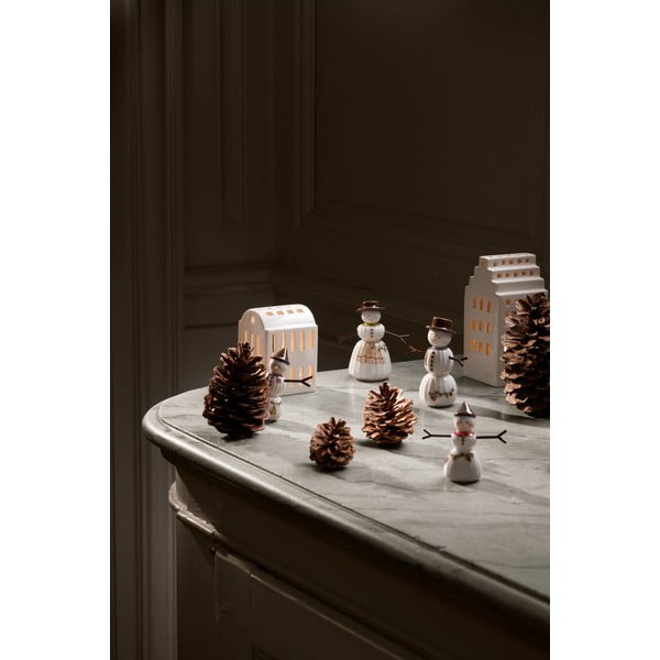 Figurină de Crăciun din porțelan (înălțime 11,5 cm) Hammershøi Snowman – Kähler Design-image-2