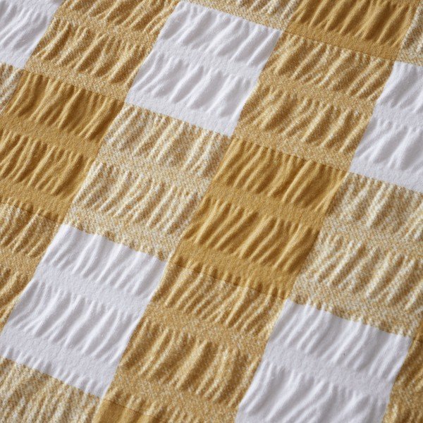 Lenjerie de pat galbenă din flanelă pentru pat de o persoană 135x200 cm Gingham Check – Catherine Lansfield-image-4