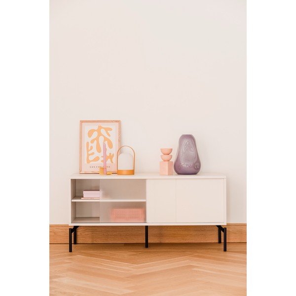 Comodă TV grej 116x55x42 cm Met Mini – noo.ma-image-1