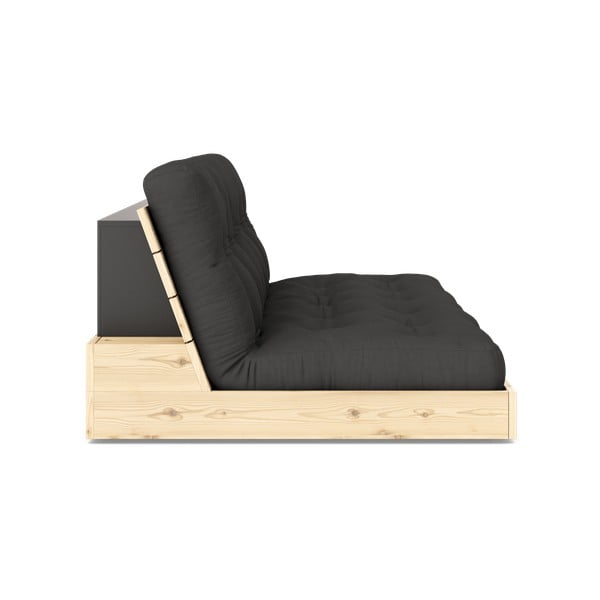 Canapea gri închis extensibilă 196 cm Base – Karup Design-image-3