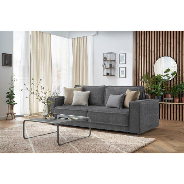 Canapea extensibilă gri închis Emile - Bobochic Paris-image-3